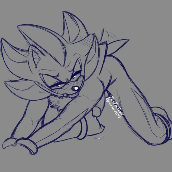 shadow the hedgehog (sega, sonic the hedgehog (series)) created by thiritherabbit