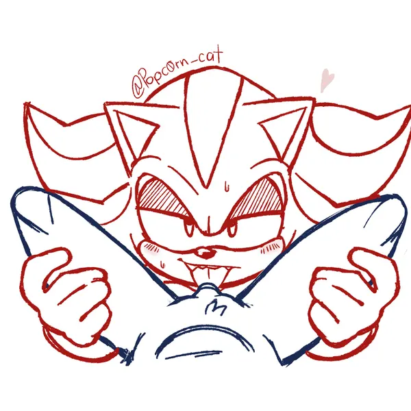 shadow the hedgehog, sonic the hedgehog (sega, sonic the hedgehog (series)) created by meowwabae