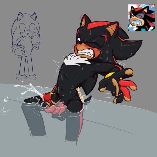shadow the hedgehog, sonic the hedgehog (sega, sonic the hedgehog (series)) created by thiritherabbit
