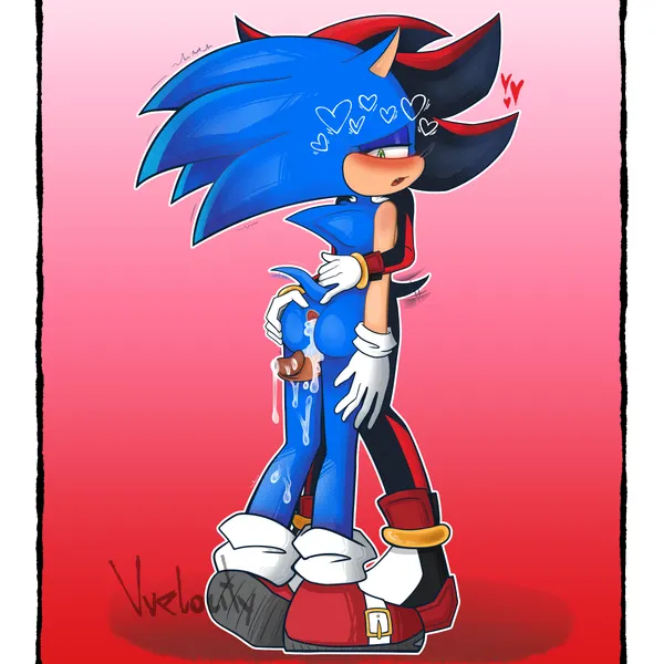 shadow the hedgehog, sonic the hedgehog (sega, sonic the hedgehog (series)) created by vvelocity