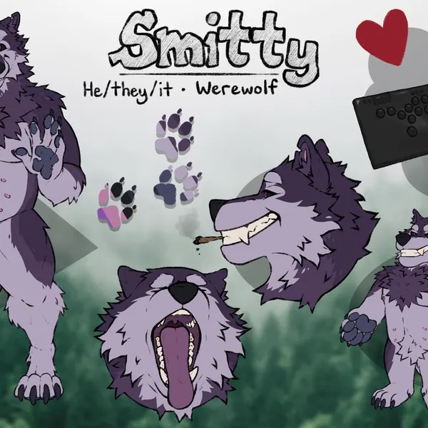 smitty (smittywerewolf) (mythology) created by labradorszn