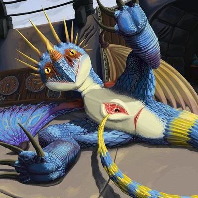 stormfly (dreamworks, european mythology) created by uzu nu (artist)