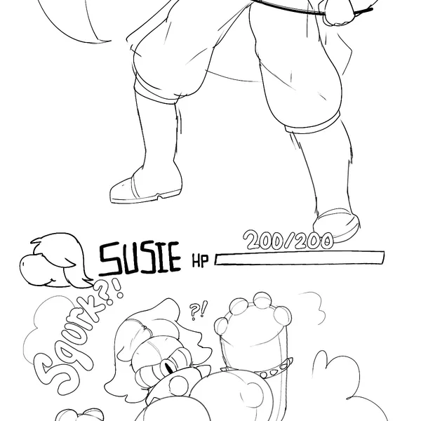 susie (deltarune) (deltarune, undertale (series)) created by faetomi