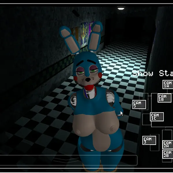 toy bonnie (fnaf) (five nights at freddy's, five nights at freddy's 2) created by ballgaglover1