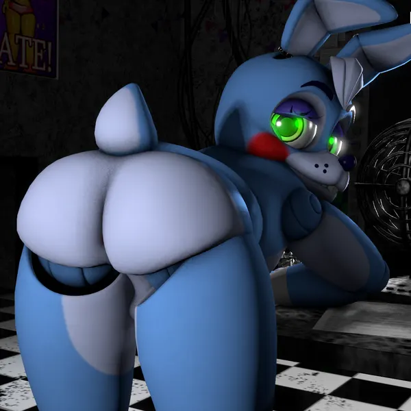 toy bonnie (fnaf) (five nights at freddy's, five nights at freddy's 2) created by vannimator