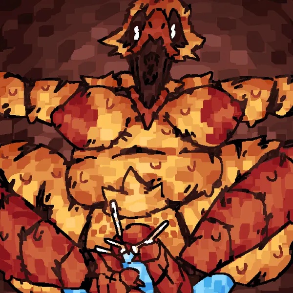 toy bonnie (fnaf), withered chica (fnaf) (five nights at freddy's, five nights at freddy's 2) created by scaliescum