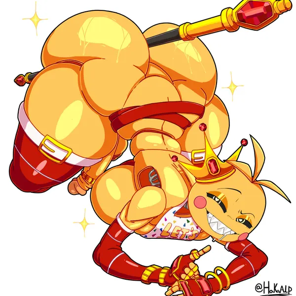toy chica (fnaf) (five nights at freddy's, five nights at freddy's 2) created by karikhuri