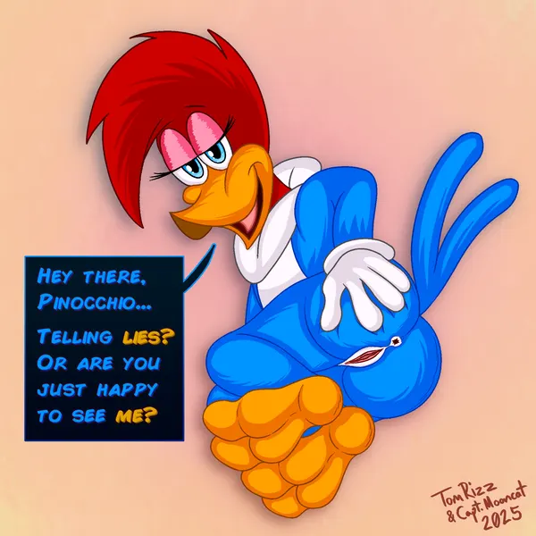 winnie woodpecker (the woody woodpecker show, universal studios) created by captain mooncat, tomrizz