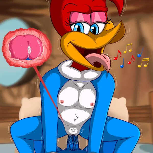 winnie woodpecker, woody woodpecker (the woody woodpecker show, universal studios) created by captain mooncat, tomrizz