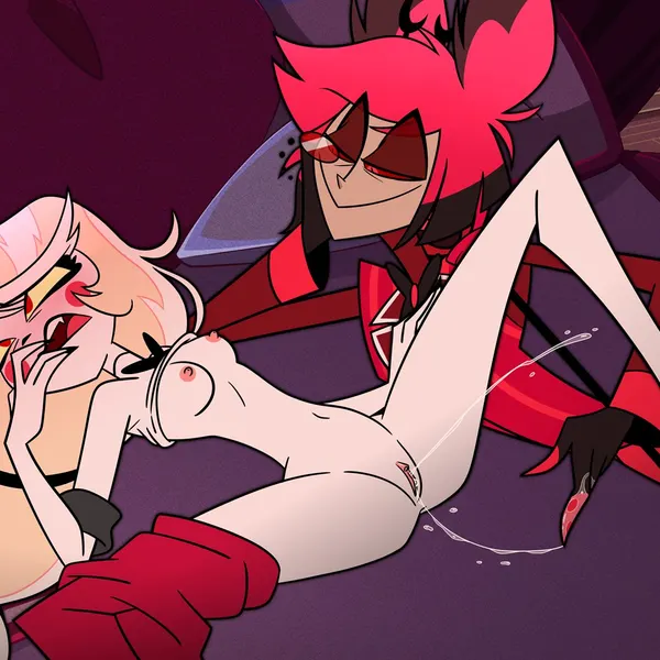 alastor (hazbin hotel), charlie morningstar (hazbin hotel, hellaverse) created by kuruko