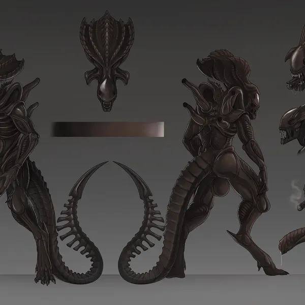 alien (franchise) created by creepy gun
