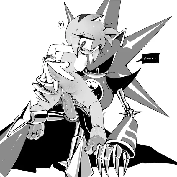 amy rose, metal sonic, neo metal sonic (sega, sonic the hedgehog (series)) created by chillidog0
