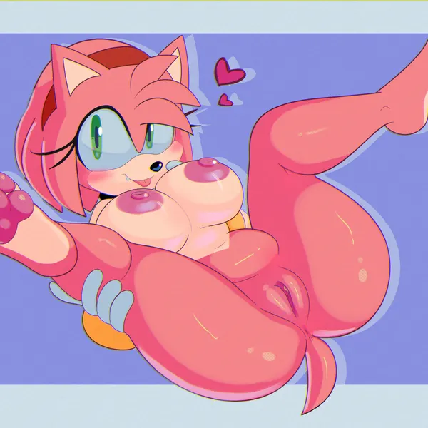 amy rose (sega, sonic the hedgehog (series)) created by apinkgrape