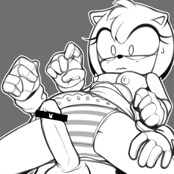 amy rose, sonic the hedgehog (sega, sonic the hedgehog (series)) created by cinnamelon