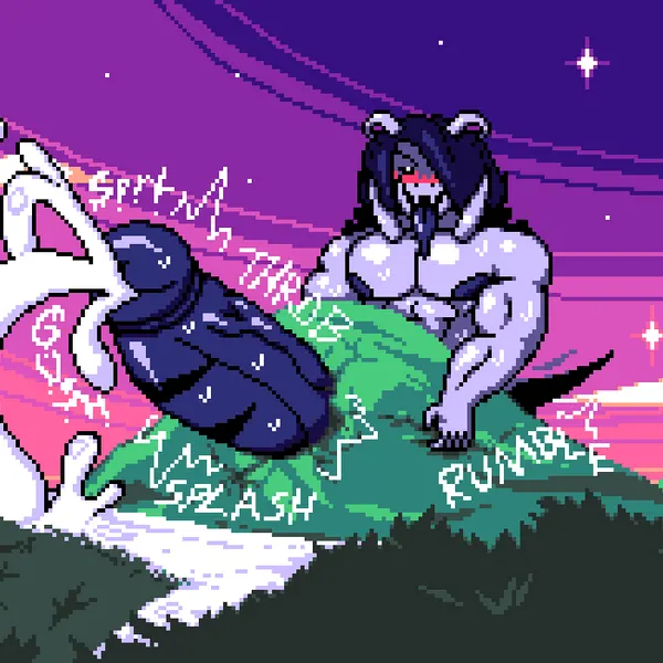 asriel dreemurr (god form) (undertale, undertale (series)) created by felineflustered