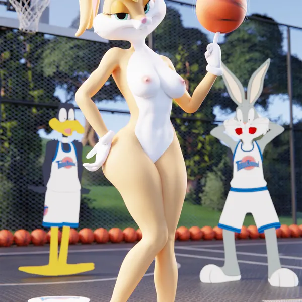 background character, bugs bunny, daffy duck (epic games, fortnite) created by shachath3d