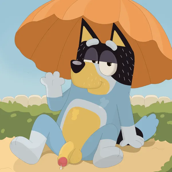 bandit heeler (bluey (series)) created by courtzside45