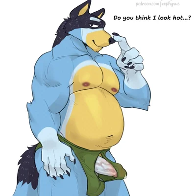 bandit heeler (bluey (series)) created by zephyxus