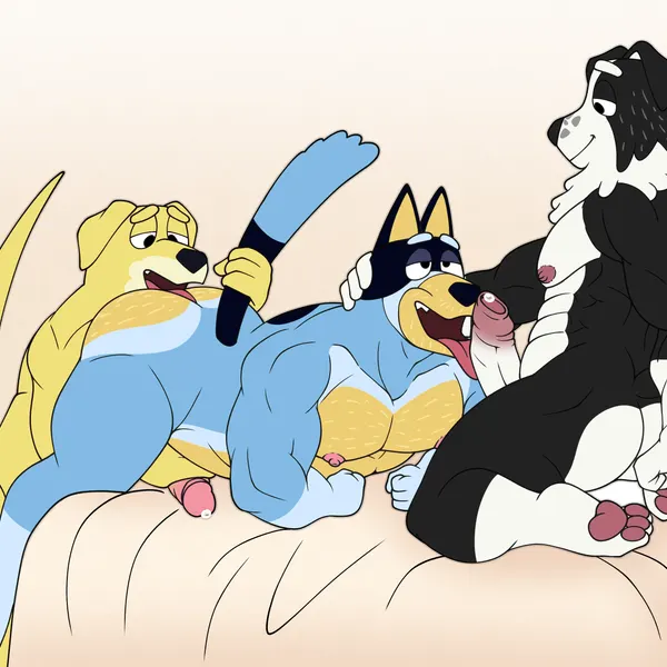 bandit heeler, mackenzie's dad (bluey), pat (bluey) (bluey (series)) created by joalmidon