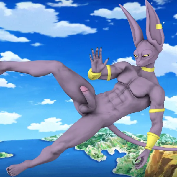 beerus (dragon ball, dragon ball super) created by crescentpapermoon