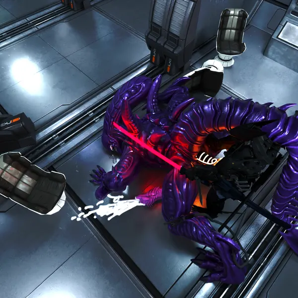 blade wolf, snakehead404 (alien (franchise), konami) created by outofnecessity