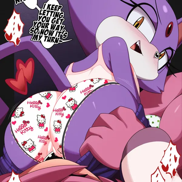 blaze the cat, claire the wolf (hello kitty (series), sanrio) created by euf-dreamer