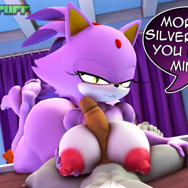 blaze the cat, silver the hedgehog (sega, sonic the hedgehog (series)) created by rocketspuff