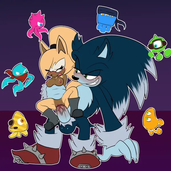 blue block (sonic), cyan laser (sonic), green hover (sonic) (idw publishing, sega) created by demichan