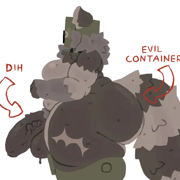 bo (lou pancake) (evil container) created by lou pancake