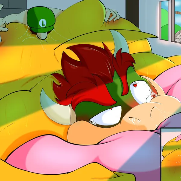 bowser, luigi (mario bros, nintendo) created by soul d raws