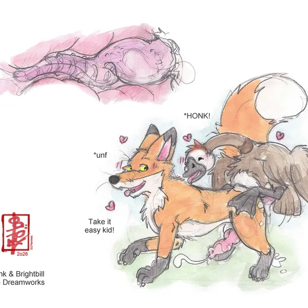 brightbill (the wild robot), fink (the wild robot) (the wild robot) created by fennec (artist)