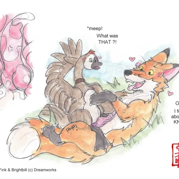 brightbill (the wild robot), fink (the wild robot) (the wild robot) created by fennec (artist)