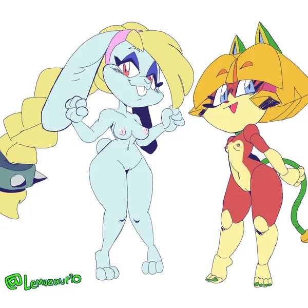 broodal, francine manx, hariet (mario) (mario bros, nintendo) created by oiruazumel