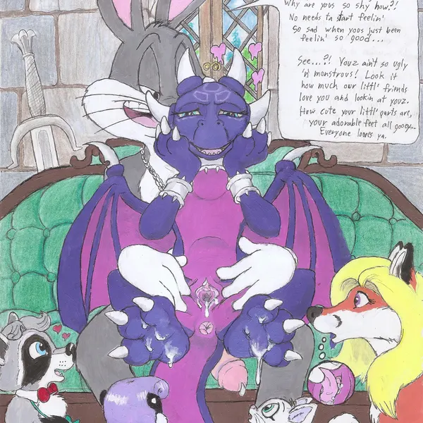bugs bunny, cynder (activision, looney tunes) created by bugs-bunny (artist)