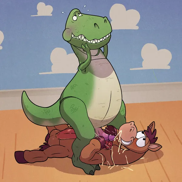 bullseye (toy story), rex (toy story) (disney, pixar) created by argon vile
