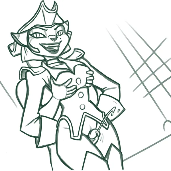 captain amelia (disney, treasure planet) created by redout