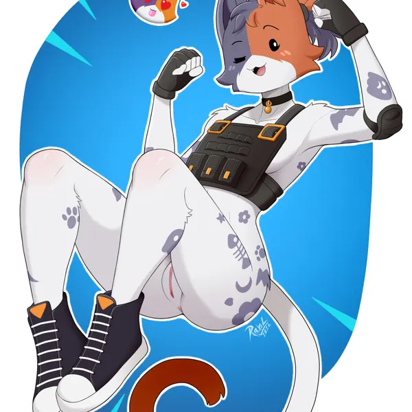cate meowdy (epic games, fortnite) created by raxel