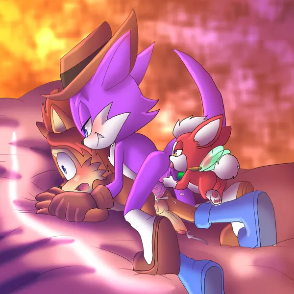 chip (sonic), elias acorn, fang the hunter (archie comics, sega) created by angelofhapiness