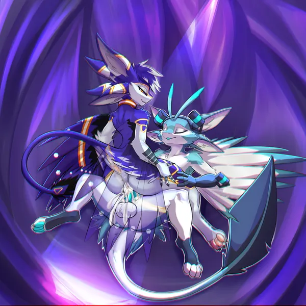 cobalt (cobalt raptor), kiva (smuttykiva) created by smuttykiva