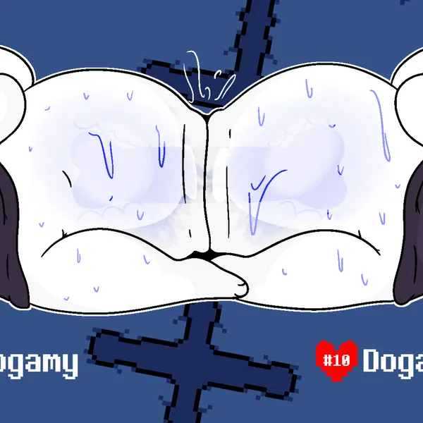 dogamy, dogaressa (undertale, undertale (series)) created by pelnsfw