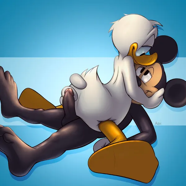 donald duck, mickey mouse (disney) created by mickeyryona