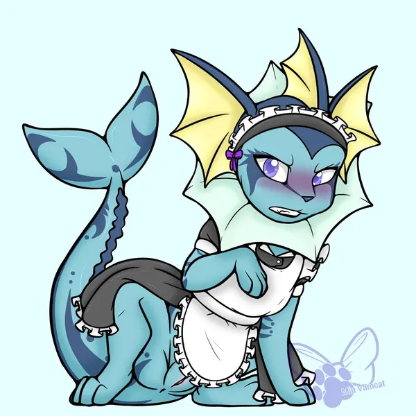 fan character, showers the vaporeon (nintendo, pokemon) created by miu vamcat