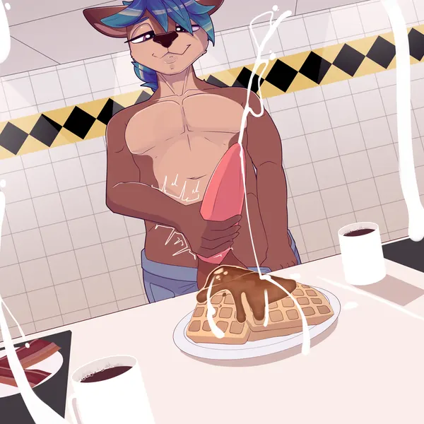 fan character (waffle house) created by chapaevv