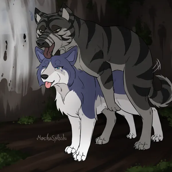 fenris64 (rin), kagetora (ginga) (ginga (series)) created by mochasplash