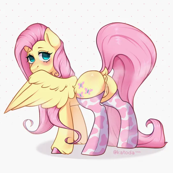 fluttershy (mlp) (friendship is magic, hasbro) created by katoda