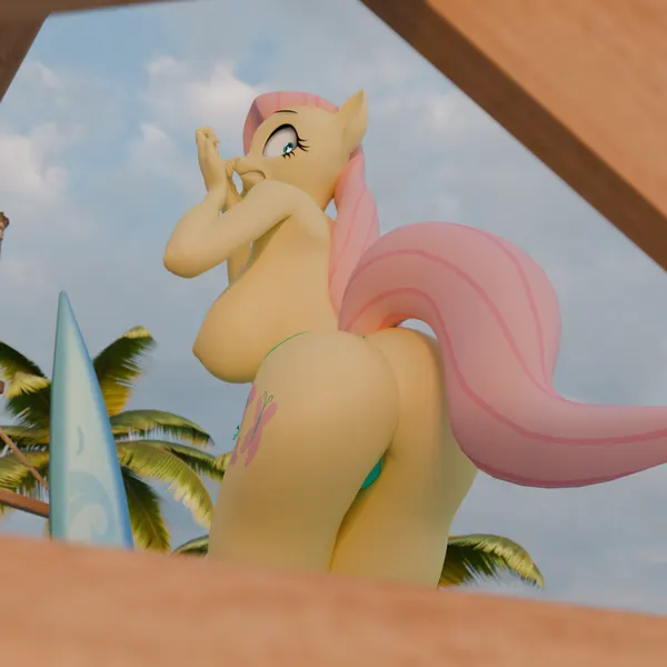 fluttershy (mlp) (friendship is magic, hasbro) created by ritzblitz76