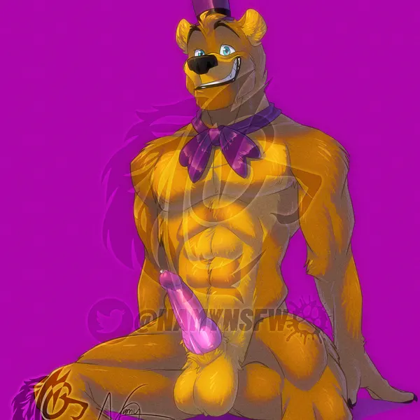 fredbear (fnaf) (five nights at freddy's, five nights at freddy's 4) created by namygaga