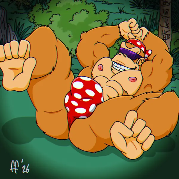 funky kong (donkey kong (series), nintendo) created by fabfelipe