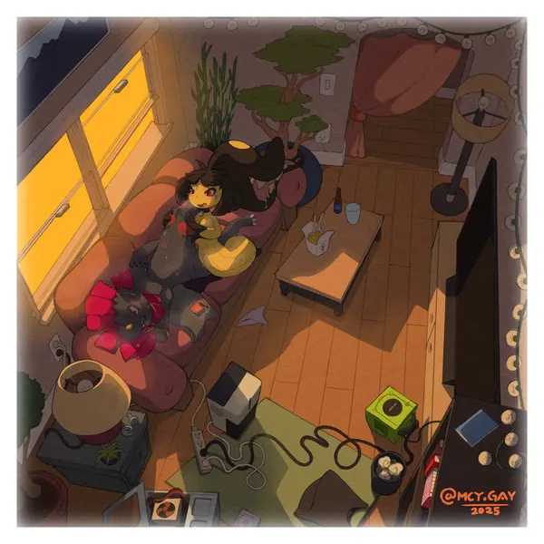 gamecube, nintendo created by sunny (artist)