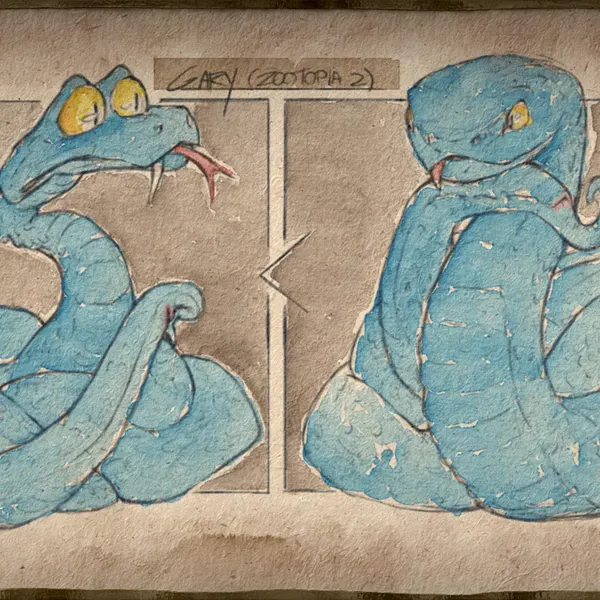 gary de'snake (disney, zootopia) created by hdyly